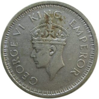 1944 One Rupee King George VI Lahore Mint GK 1281 Thick 'L' | Scarce