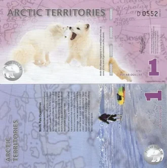 Arctic Territories 1 Polar Dollar | UNC