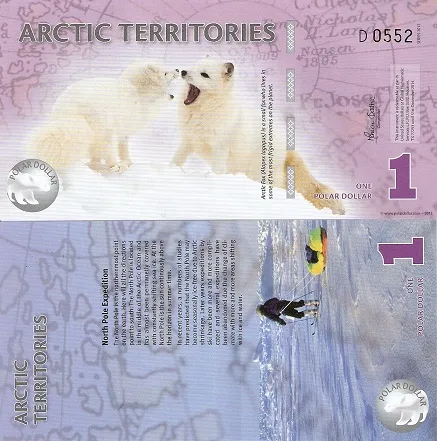 Arctic Territories 1 Polar Dollar | UNC