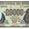 Ecuador 20000 Sucres banknote 1999 front