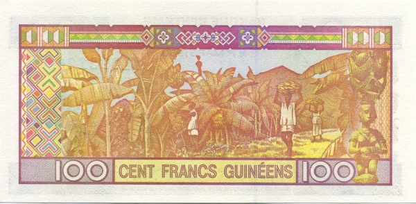 Guinea 100 Francs Guineens 1998 | UNC - Image 2